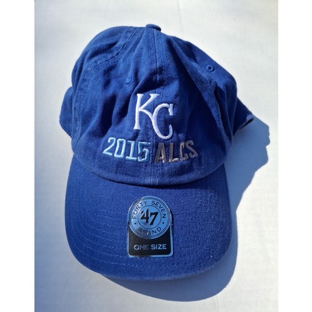 Kansas City Royals 47 Brand 2015 MLB Postseason ALCS Adjustable Relax Hat Blue